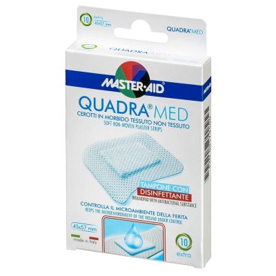 Verpackung Master Aid QUADRA MED Wundpflaster 45x57