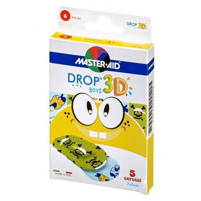 Verpackung Master Aid DROP® 3D BOYS – Kinderpflaster